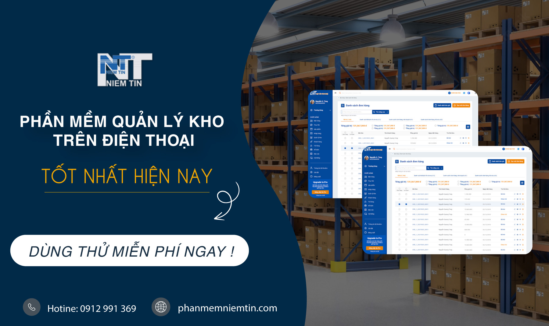 PHẦN MỀM QUẢN LÝ KHO TRÊN ĐIỆN THOẠI TỐT NHẤT HIỆN NAY