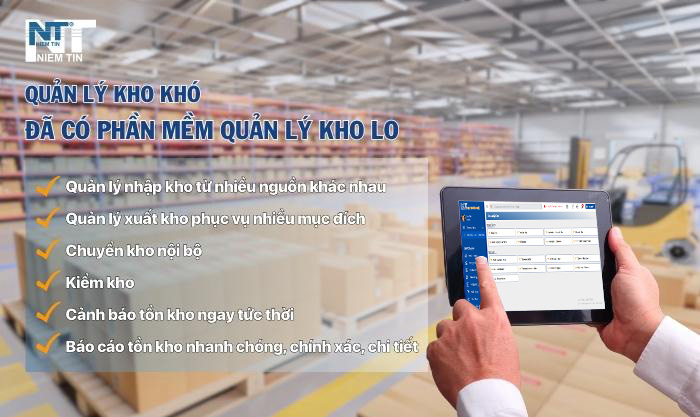 phần mềm quản lý kho Niềm Tin
